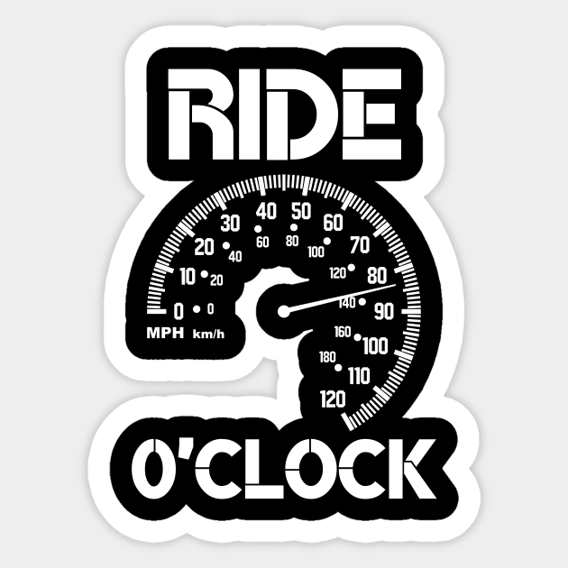 Ride 0'Clock Sticker by Catchy Phase